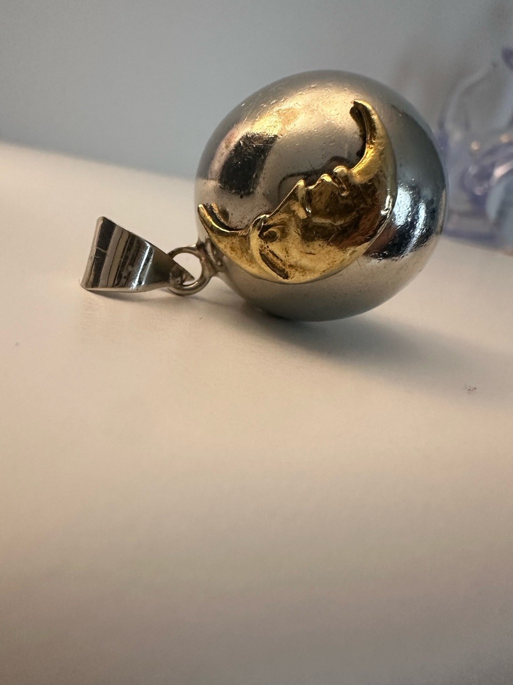 Harmony bell Vintage Stearling silver pendant